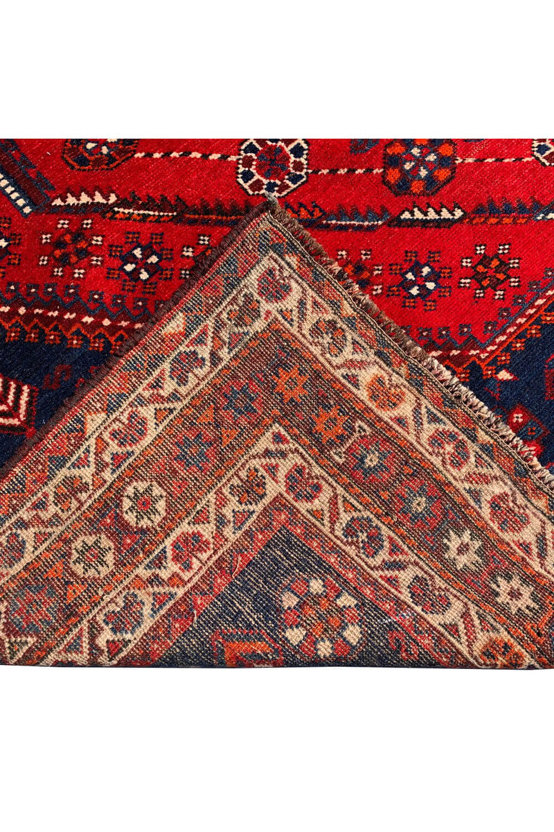 Authentic Hand Knotted Vintage Shrz Wool Area Rug 10.7 X 7.4 Ft (269 Ger)