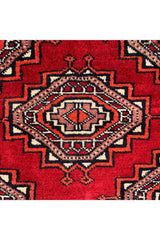 Authentic Hand Knotted Vintage Pakistani Felpah Bokhara Wool Area RUG 12.4 X 9.1 Ft (272 Ger)