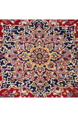 Distressed Hand Knotted Vintage Qashoun Wool Area Rug 12.10 X 9.8 Ft (282 Ger)