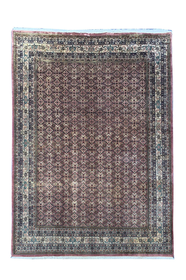 Authentic Hand Knotted Vintage Bijour Wool Area Rug 11.3 X 8.2 Ft (296 GER)