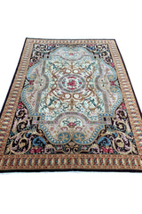 Authentic Hand Knotted Vintage Hareez Wool Area Rug 11.6 X 8.4 Ft (301 Ger)