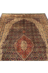 Authentic Hand Knotted Vintage Mai Tabreez Wool Area Rug 10.0 X 6.6 Ft (376 Ger)