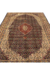 Authentic Hand Knotted Vintage Mai Tabreez Wool Area Rug 10.0 X 6.6 Ft (376 Ger)