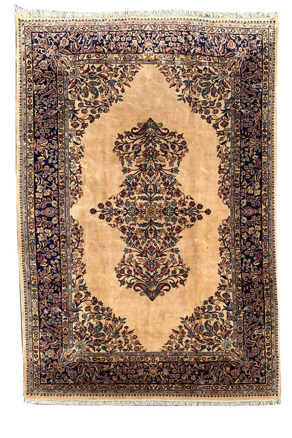 Authentic Hand Knotted Qirmoun Wool Area Rug 10.0 X 6.8 Ft (434 Ger)