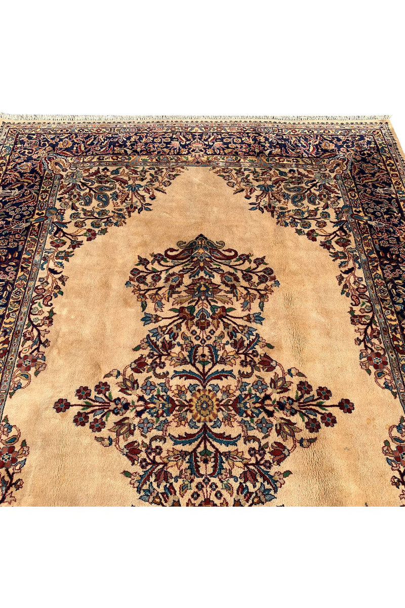 Authentic Hand Knotted Qirmoun Wool Area Rug 10.0 X 6.8 Ft (434 Ger)