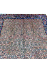 Authentic Hand Knotted Vintage Yamoud Wool Area Rug 10.11 X 7.11 Ft (302 Ger)