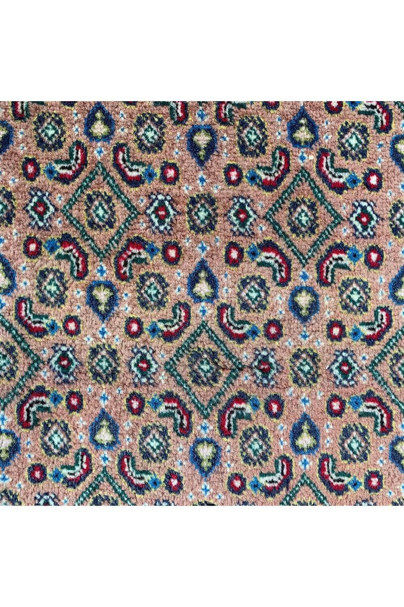 Authentic Hand Knotted Vintage Yamoud Wool Area Rug 10.11 X 7.11 Ft (302 Ger)