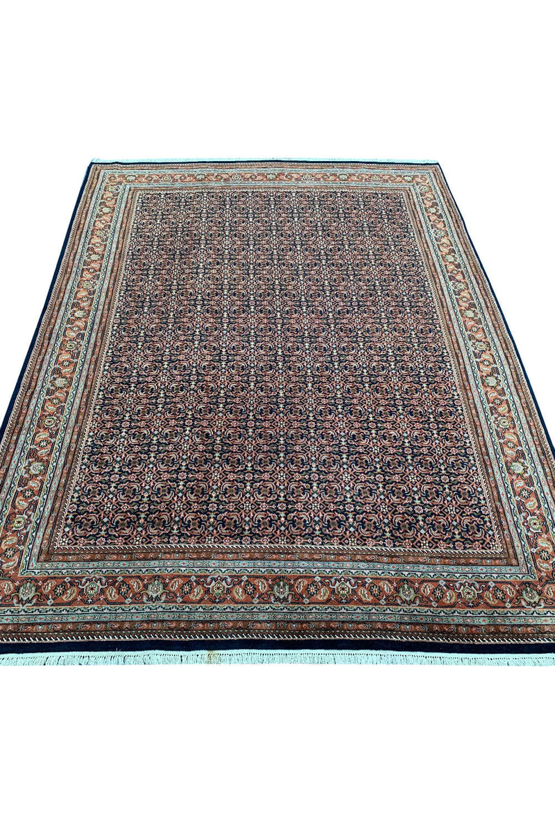 Authentic Hand Knotted Vintage Bijour Wool Area Rug 11.4 X 8.7 Ft (307 Ger)