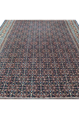 Authentic Hand Knotted Vintage Bijour Wool Area Rug 11.4 X 8.7 Ft (307 Ger)