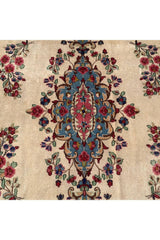 Distressed Hand Knotted Vintage Qirmoun Wool Area Rug 12.1 X 8.10 Ft (343 Ger)