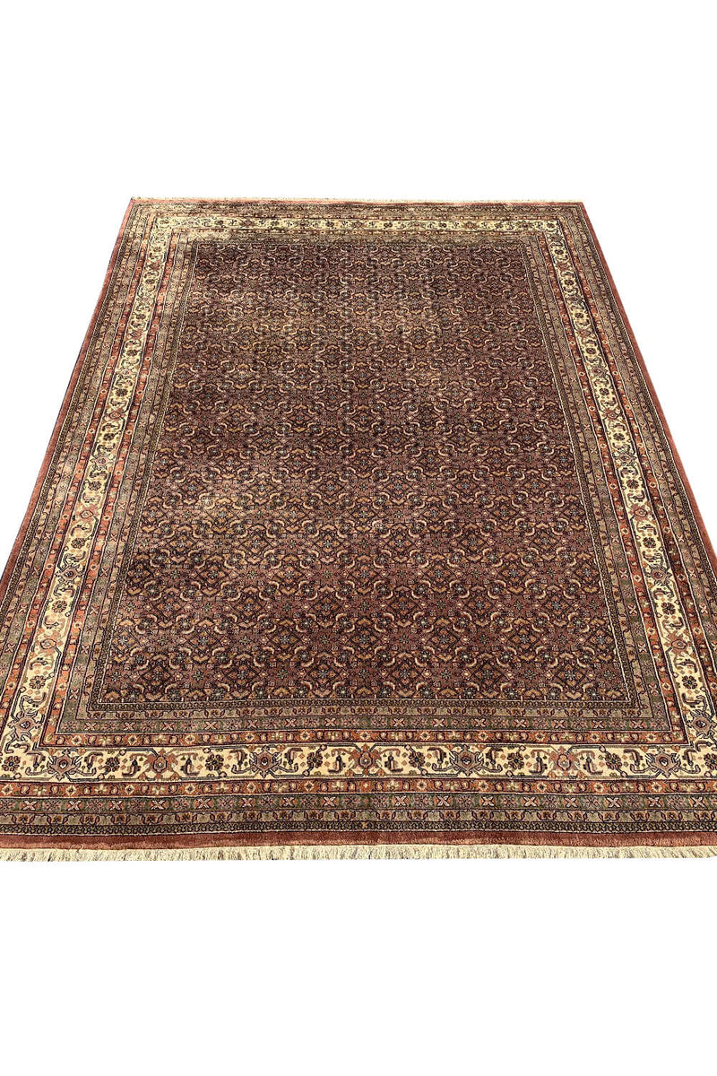 Authentic Hand Knotted Vintage Bijour Wool Area Rug 11.4 X 8.5 Ft (315 Ger)