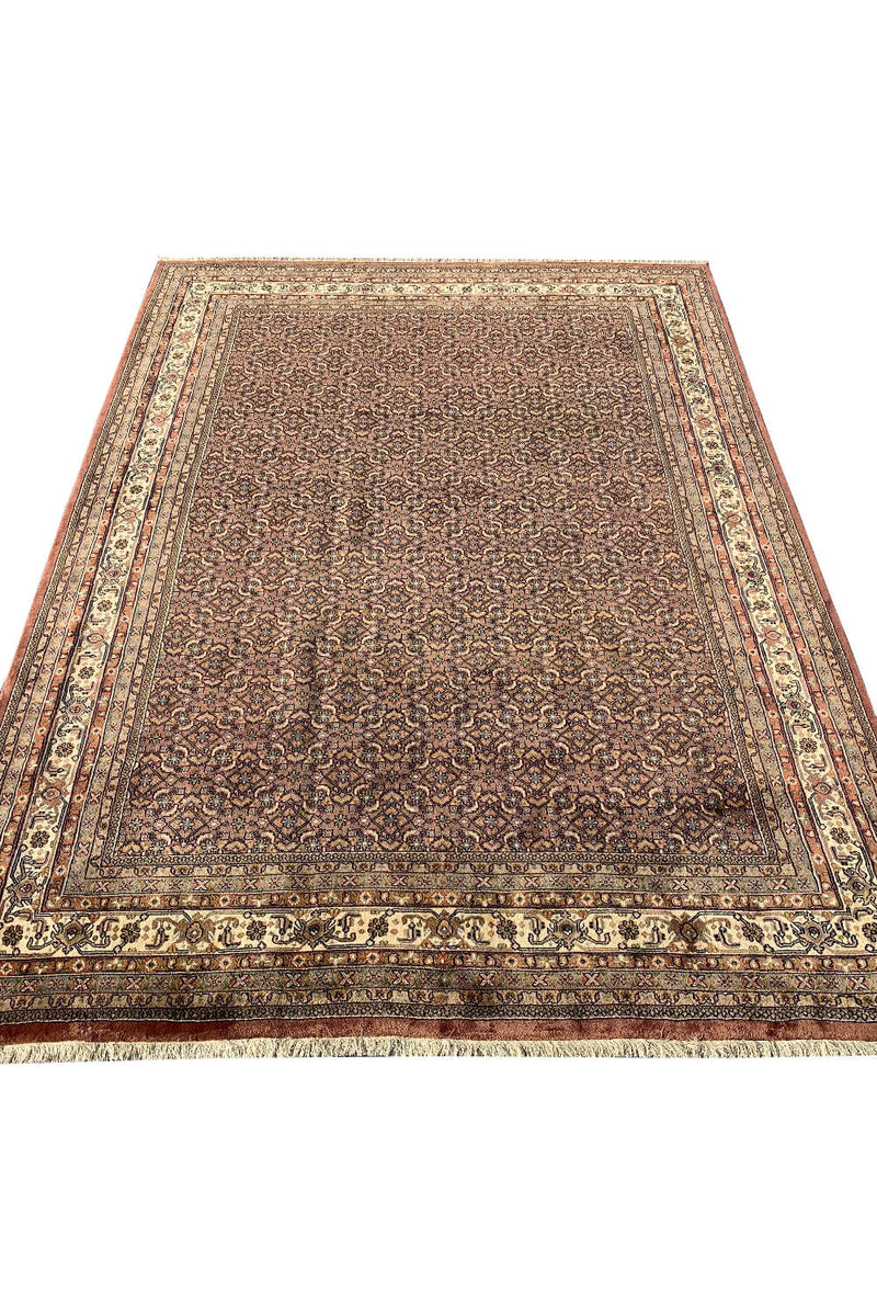 Authentic Hand Knotted Vintage Bijour Wool Area Rug 11.4 X 8.5 Ft (315 Ger)