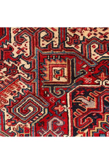 Authentic Hand Knotted Vintage Hareez Wool Area Rug 11.4 X 8.0 Ft (349 Ger)