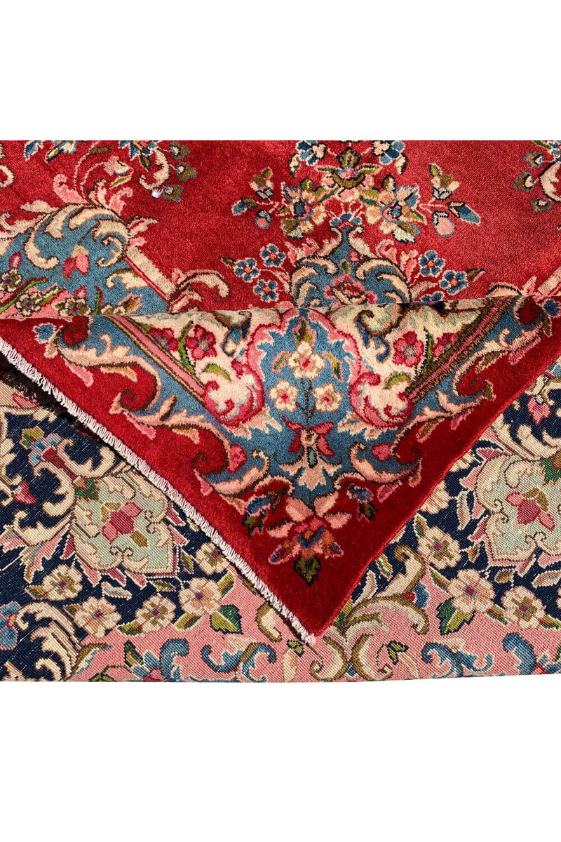 Authentic Hand Knotted Vintage Qirmoun Wool Area Rug 13.8 X 9.10 Ft (351 Ger)