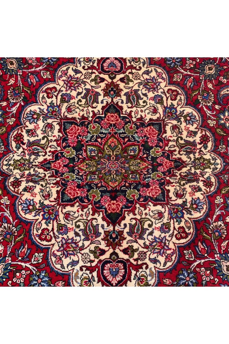 Authentic Hand Knotted Vintage Qashoun Wool Area Rug 9.11 X 6.8 Ft (361 Ger)