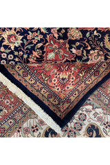 Authentic Hand Knotted Vintage Tabreez Wool Area Rug 9.11 X 6.7 Ft (362 Ger)