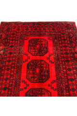 Authentic Hand Knotted Vintage Turkmen Felpah Wool Area Rug 7.5 X 4.7 Ft (370 Ger)
