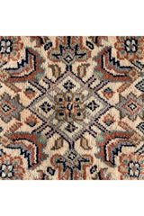 AUTHENTIC HAND KNOTTED VINTAGE BADAM GUL WOOL AREA RUG 7.11 X 5.6 FT