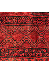 Authentic Hand Knotted Antique Turkmen Wool Area Rug 9.9 X 7.6 Ft (425 Ger)