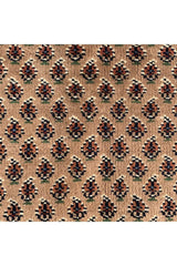 Authentic Hand Knotted Vintage Badam Gul Wool Area Rug 7.9 X 5.6 Ft (440 Ger)