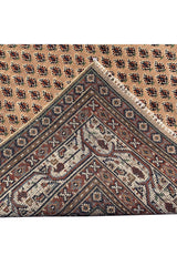 Authentic Hand Knotted Vintage Badam Gul Wool Area Rug 7.9 X 5.6 Ft (440 Ger)