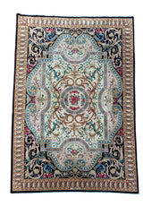 Authentic Hand Knotted Vintage Hareez Wool Area Rug 11.6 X 8.4 Ft (301 Ger)