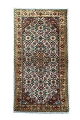 VINTAGE TAJ RUG 4.7 X 2.5 FT