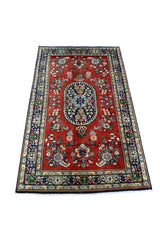 VINTAGE AGRA RUG 4.11 X 3.0 FT