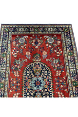 VINTAGE AGRA RUG 4.11 X 3.0 FT