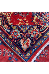 Authentic Hand Knotted Vintage Indo Wool Area Rug 5.6 X 3.2 Ft (177 Ger)