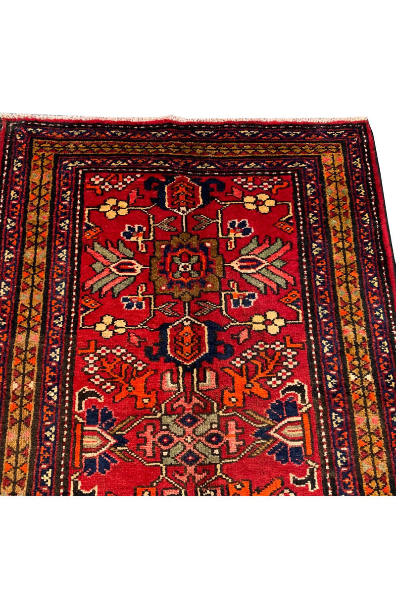 VINTAGE BAGHTIYAAR RUG 4.11 X 3.6 FT