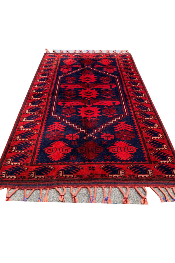 VINTAGE BAGHTIYAAR RUG 4.4 X 2.9 FT