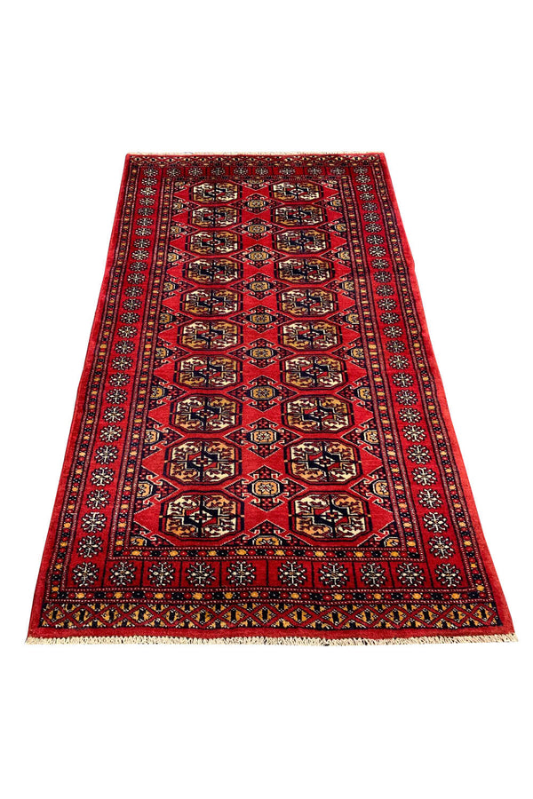 VINTAGE BOKHARA JHALDAR 5.2 X 2.11 FT