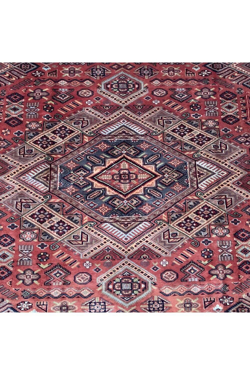 VINTAGE BOKHARA JHALDAR RUG 5.11 X 2.3 FT