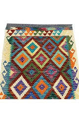 CHOBI WOVEN KILIM 4.4 x 2.9 Ft