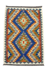 CHOBI WOVEN KILIM 3.11 x 2.9 Ft