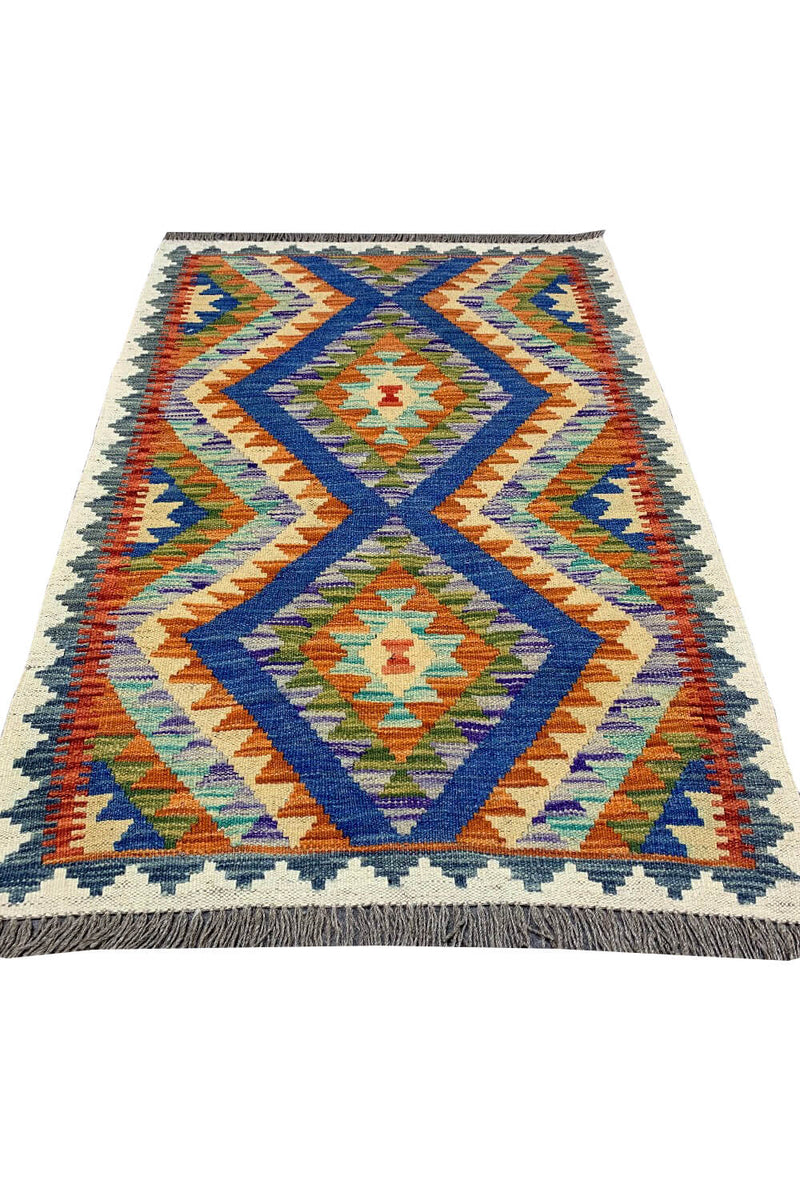 CHOBI WOVEN KILIM 3.11 x 2.9 Ft