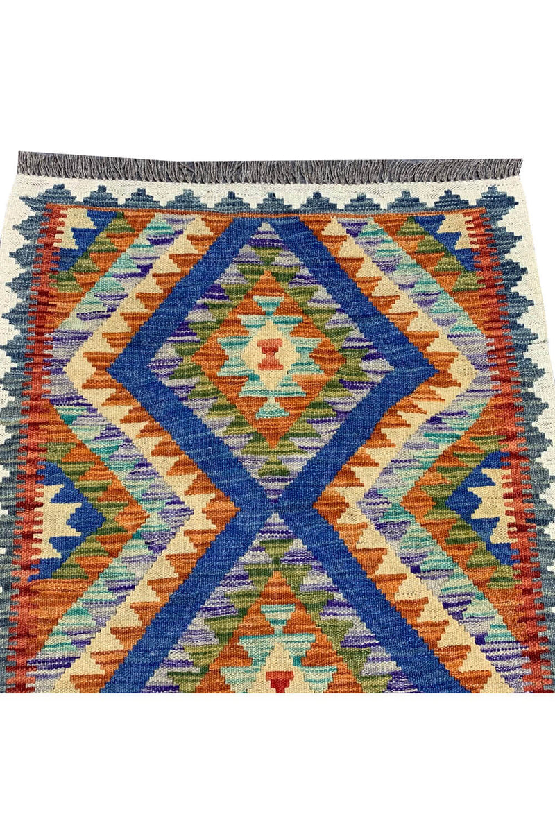 CHOBI WOVEN KILIM 3.11 x 2.9 Ft