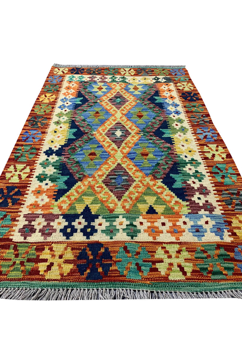 CHOBI WOVEN KILIM 4.8 x 2.9 Ft