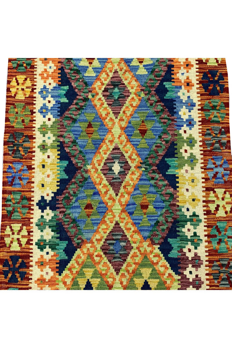 CHOBI WOVEN KILIM 4.8 x 2.9 Ft