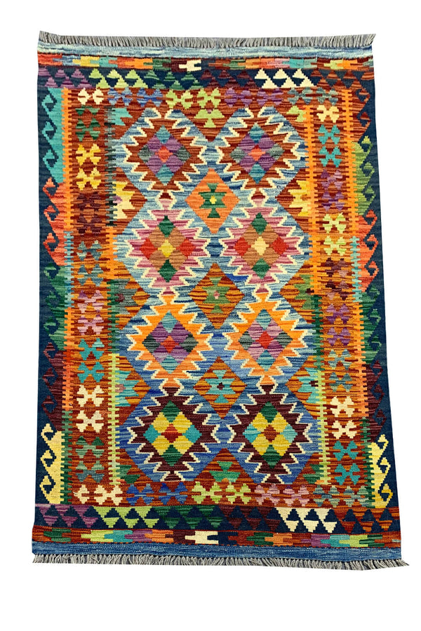 CHOBI WOVEN KILIM 5.4 x 3.4 Ft