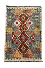 CHOBI WOVEN KILIM 5.0 x 3.5 FT