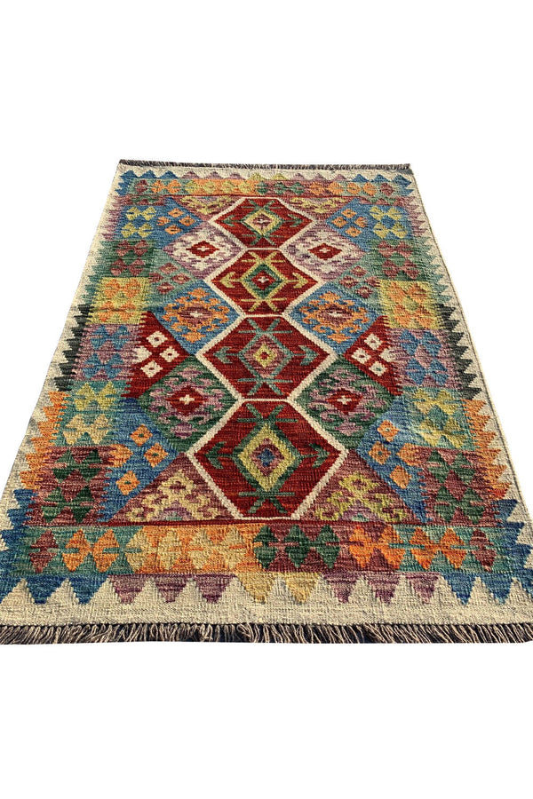 CHOBI WOVEN KILIM 5.0 x 3.5 FT