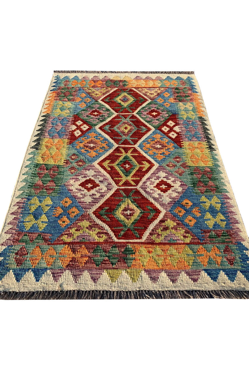 CHOBI WOVEN KILIM 5.0 x 3.5 FT