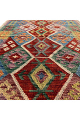 CHOBI WOVEN KILIM 5.0 x 3.5 FT