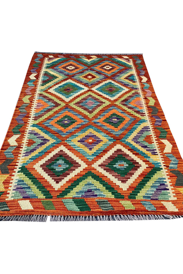 CHOBI WOVEN KILIM 4.8 x 3.3 Ft