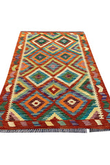 CHOBI WOVEN KILIM 4.8 x 3.3 Ft