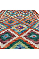 CHOBI WOVEN KILIM 4.8 x 3.3 Ft