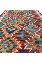 CHOBI WOVEN KILIM 4.10 x 3.3 Ft