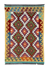 CHOBI WOVEN KILIM 4.9 x 3.2 Ft